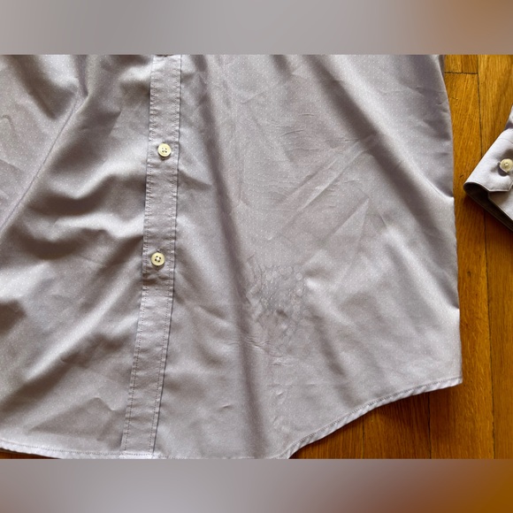 Ryan Seacrest Distinction Lavender Slim Fit Stretch Shirt - Large - Picture 4 of 5